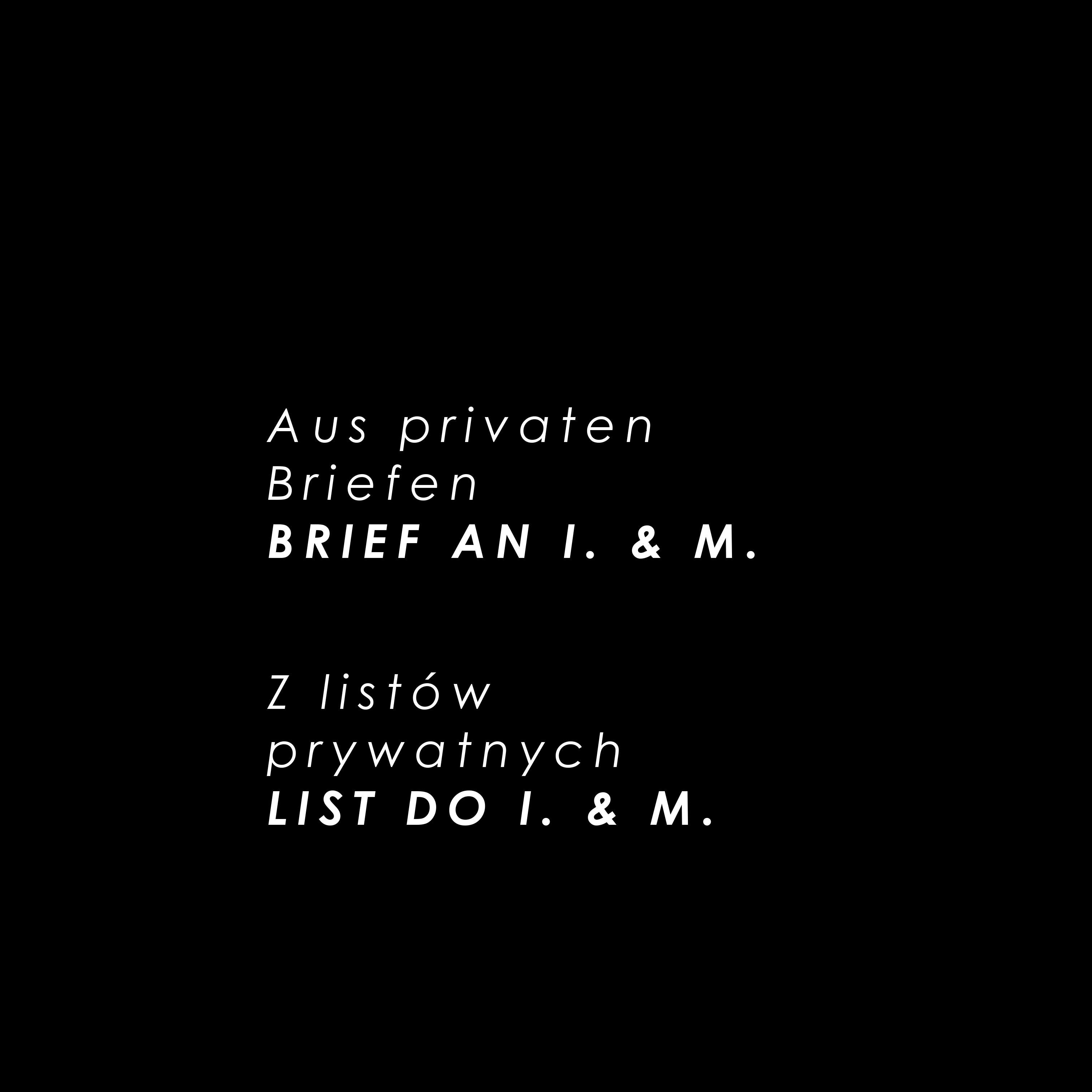 - Z LISTÓW PRYWATNYCH -